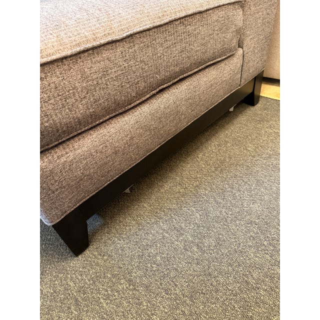 Textile Ethan Allen Build a Sectional Armless Loveseat For Sale - Image 7 of 12