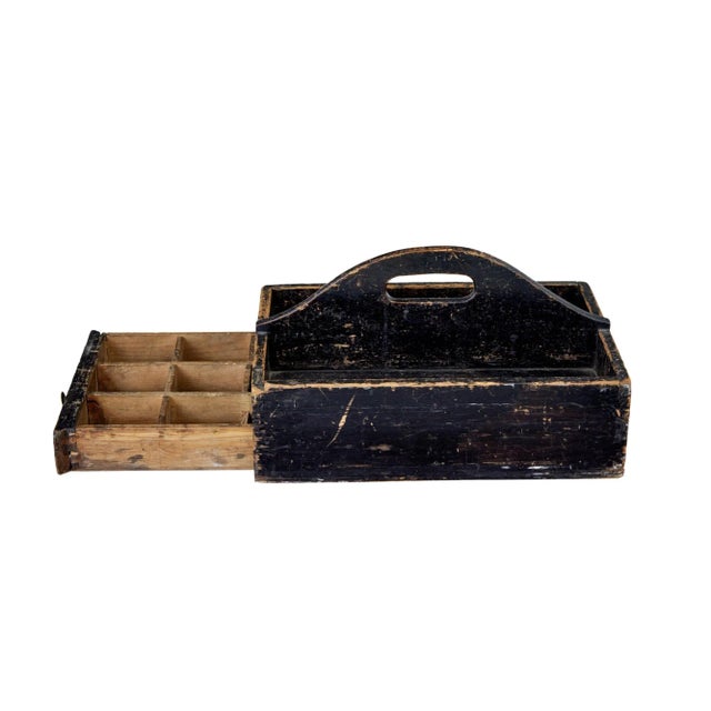 19th Century Scandinavian Pine Cutlery Box For Sale - Image 5 of 8