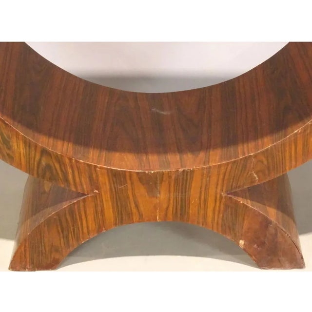 Mid 20th Century Rosewood Grained Deco Style Console or Hall Tables - Pair For Sale In New York - Image 6 of 10