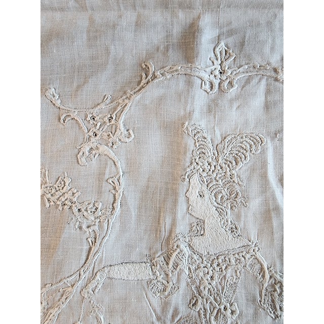 Exquisite Antique Embroidered Handkerchief For Sale - Image 16 of 16