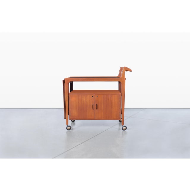 1960s 1960s Danish Modern Teak Extendable Bart Cart by Falster Mobelfabrik For Sale - Image 5 of 15