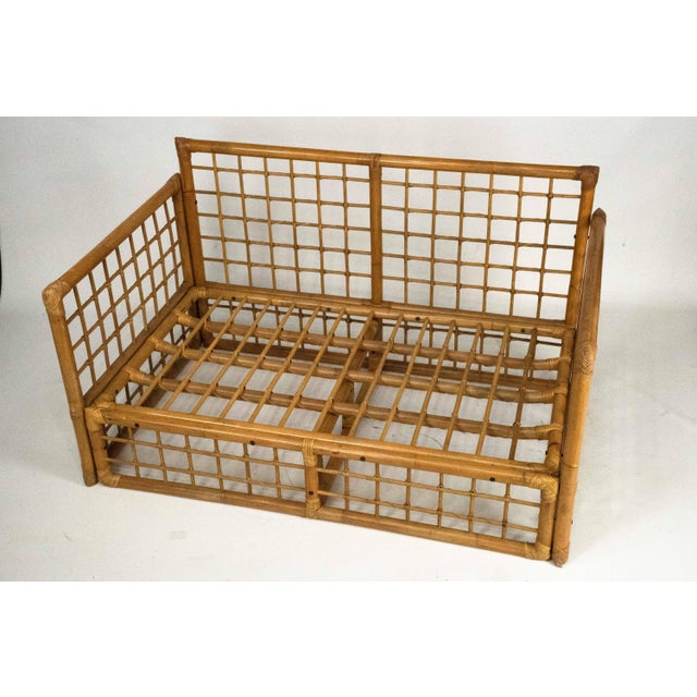 Brown Mid-Century Modern Italian Tropical Chic Loveseat by Vivai Del Sud, 1960s For Sale - Image 8 of 12