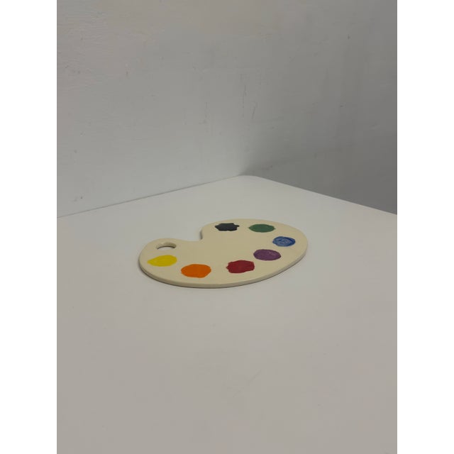 Contemporary Ceramic Painters Pallet Sculpture, Signed 2019 For Sale - Image 4 of 12