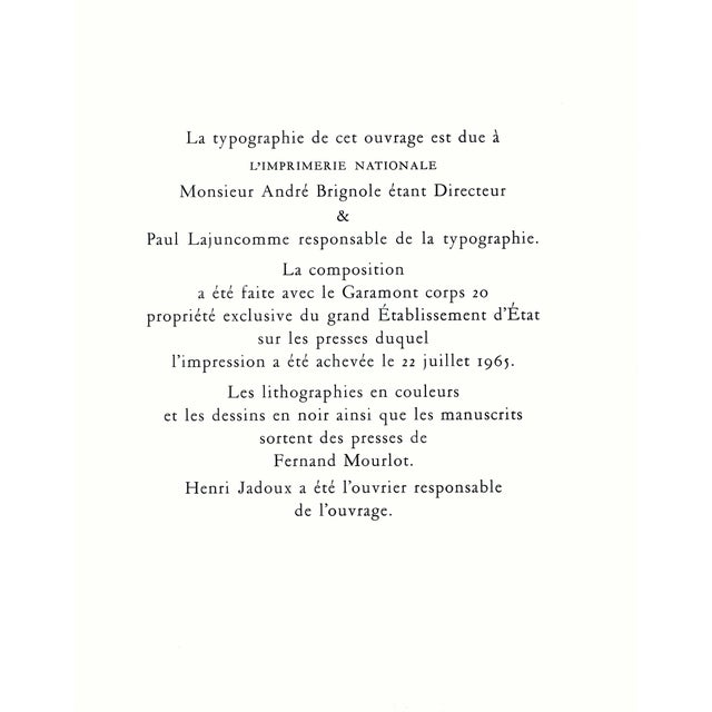 1960s 1965 Lithograph After Raoul Dufy's "Fleurs..." For Sale - Image 5 of 5