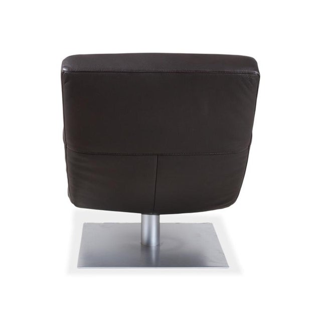 Leather Lounger in Brown with Manual Function by Willi Schillig For Sale - Image 14 of 17