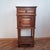French Oak Side Table with Marble Top, 1900s For Sale - Image 15 of 15