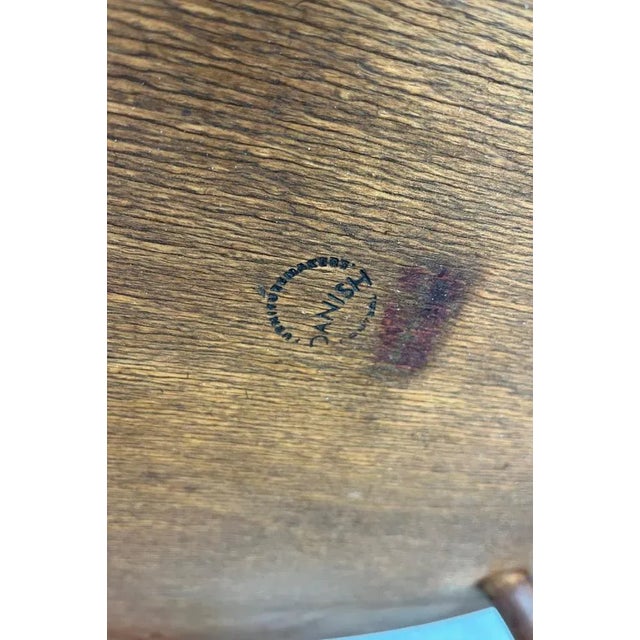 Mid-Century Rocking Chair by Illum Wikkelsø for Niels Eilersen For Sale - Image 11 of 12