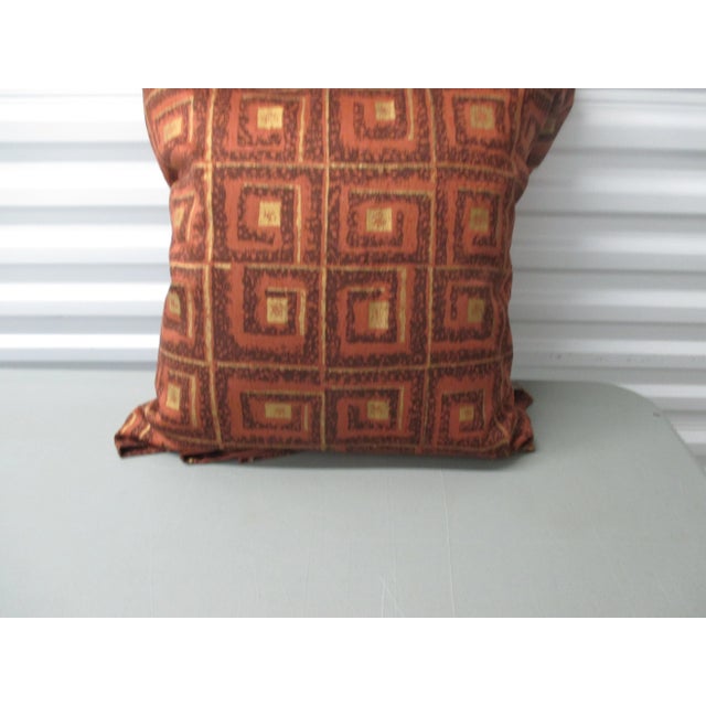 Textile Siam Hand Painted Print Linen Textile For Sale - Image 7 of 8