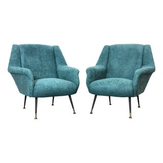 Vintage Armchairs by Gigi Radice for Minotti, Italy, 1960s, Set of 2 For Sale