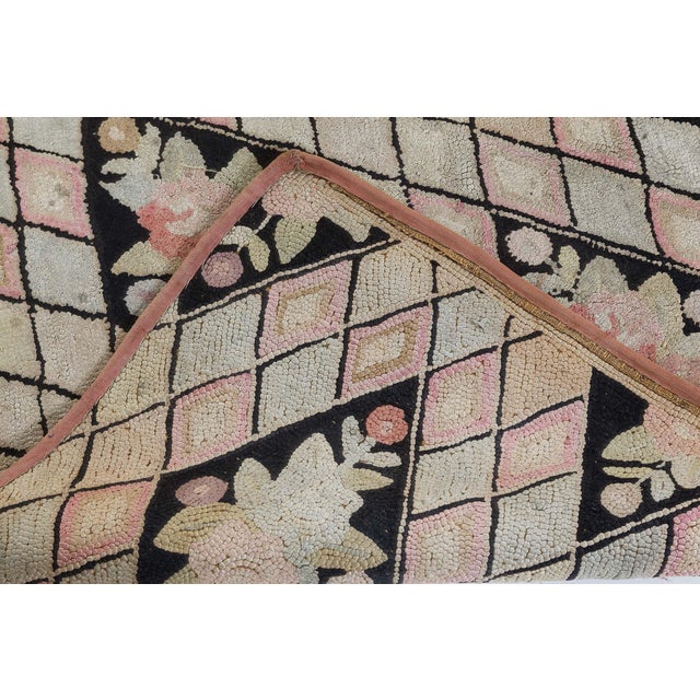Textile Doris Leslie Blau Vintage Botanic Hooked Rug For Sale - Image 7 of 7