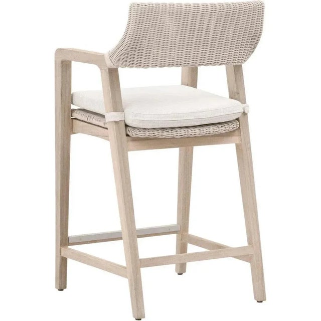 Lucia Olefin Fabric Outdoor Counter Stool by Essentials for Living For Sale In Washington DC - Image 6 of 8