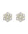 2.80 Carat, 7 Diamond Floral Cluster Flower Stud Earrings 14 Karat Yellow Gold For Sale - Image 17 of 18