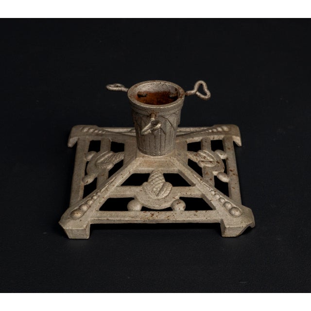 Art Nouveau Cast Iron Christmas Tree Stand, 1920s For Sale - Image 7 of 16