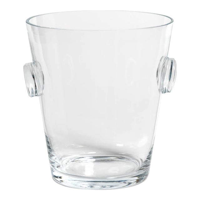 Ermont Small Beveled Glass Ice Bucket / Wine Cooler For Sale
