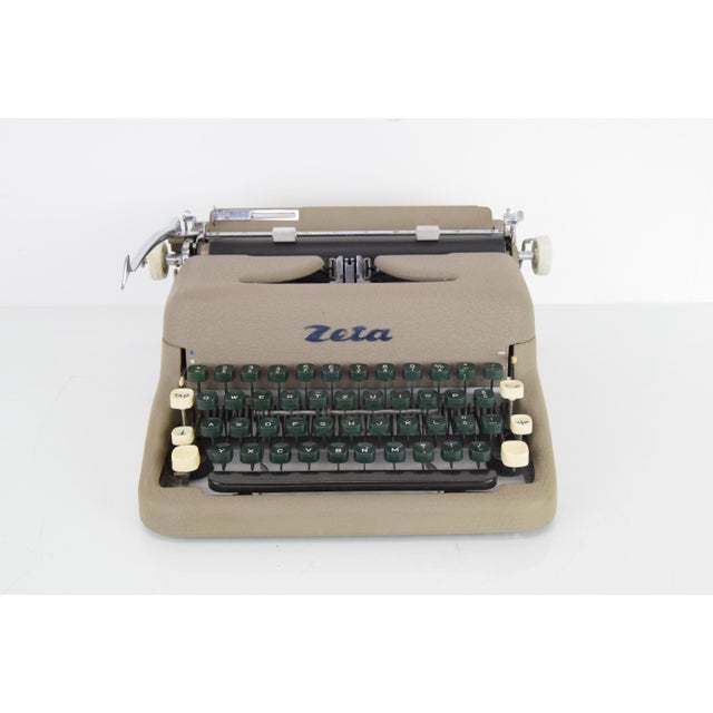 Gray Mid-Century Typewriter from Zeta, 1950s For Sale - Image 8 of 18