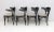 Mid-Century Modern Mid-Century Modern French Ebonized Beech Bistro Chairs, 1970s, Set of 4 For Sale - Image 3 of 9
