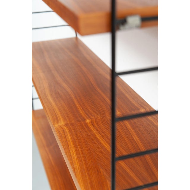 Wood String Wall Shelf by Kajsa & Nisse Strinning, 1950s For Sale - Image 7 of 9