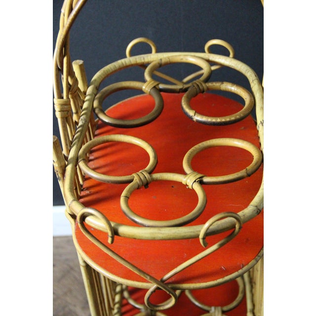 Wood Vintage Bamboo and Rattan Bar, 1950s For Sale - Image 7 of 17