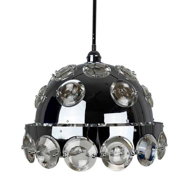 Vintage Pendant Light by Oscar Torlasco for Lumi, Italy, 1970s For Sale