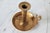 Farmhouse Vintage Brass Chamberstick Candle Holders W/ Snuffers - A Pair For Sale - Image 3 of 9
