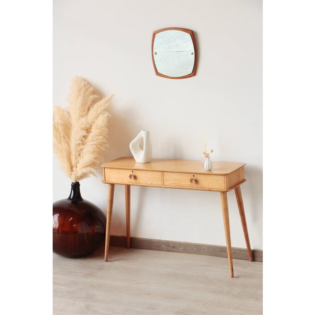 Vintage Console Table in Oak, 1960s For Sale - Image 13 of 15