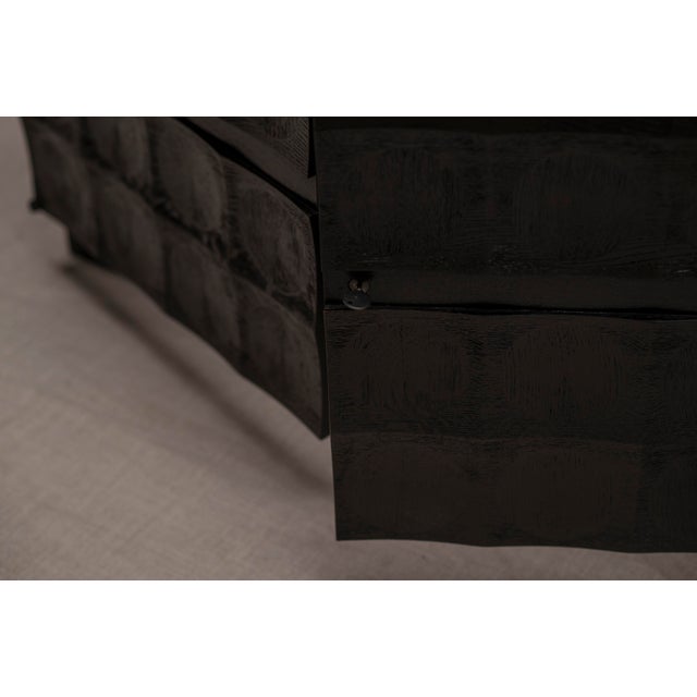 Wood Vintage Brutalist Sideboard by J. Batenburg, 1970s For Sale - Image 7 of 12