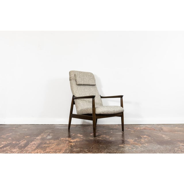 Set of Mid-Century High Back Armchair with Ottoman by Edmund Homa, 1960s For Sale - Image 13 of 18