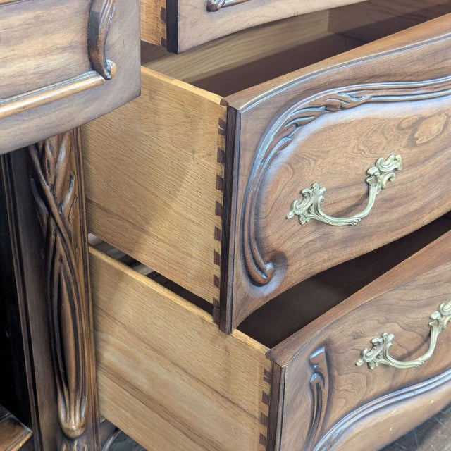 Wood Vintage French Provincial Sideboard For Sale - Image 7 of 10
