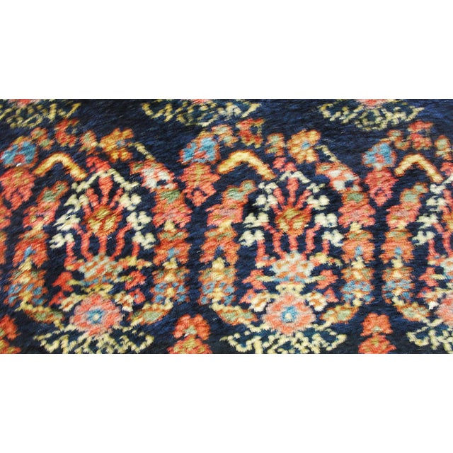 Textile Antique Persian Senneh Malayer Gallery Carpet 5'11" × 15'6" For Sale - Image 7 of 7