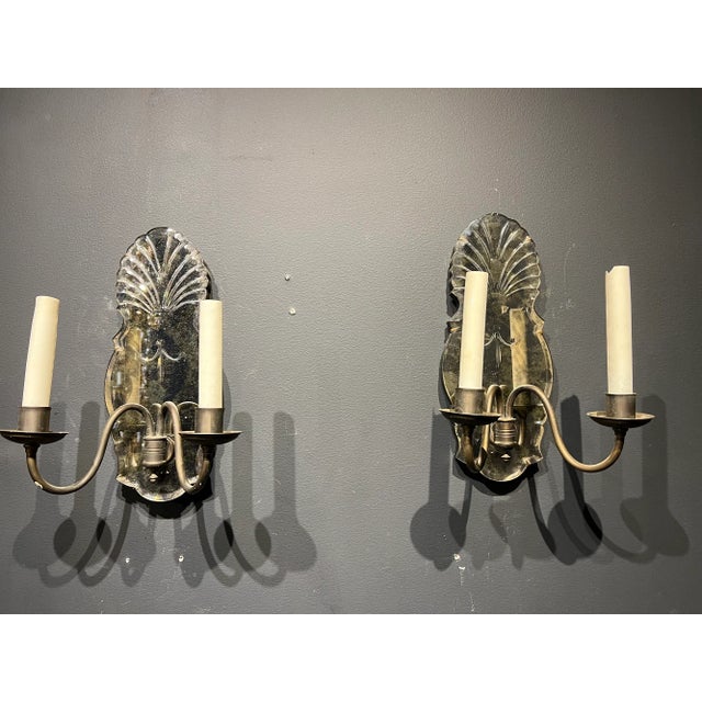 Edward F. Caldwell & Co. 1920s Caldwell Mirror Sconces For Sale - Image 4 of 7