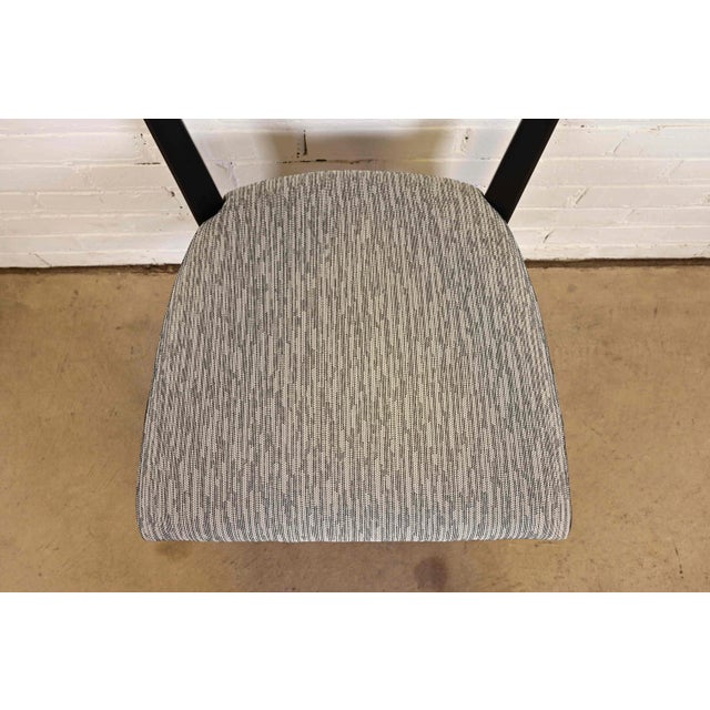 Paul McCobb for Directional Black Lacquered Bow Tie Dining Chairs, Fully Restored For Sale - Image 9 of 15