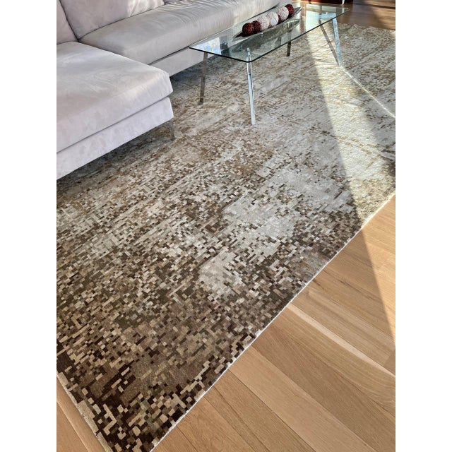 Element Abstract Modern Wool Rug by Doris Leslie Blau For Sale In New York - Image 6 of 6