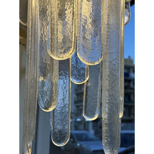 Waterfall Chandelier in Murano Glass by Carlo Nason for Mazzega, 1970s For Sale - Image 10 of 14