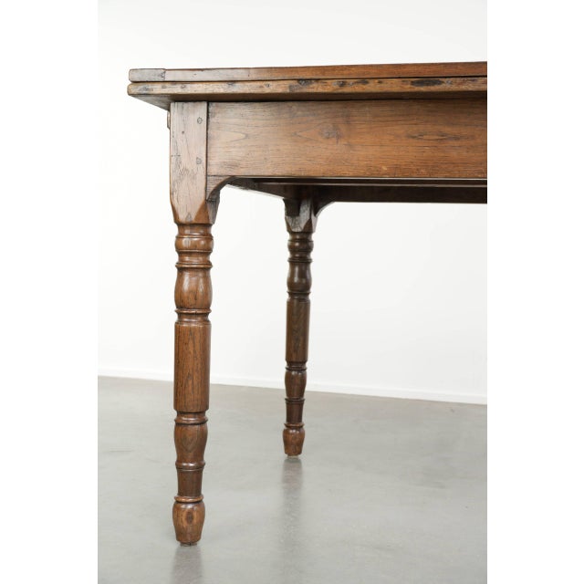 Antique Late 18th Century Oak Dining Table with Extendable Leaves For Sale - Image 17 of 18