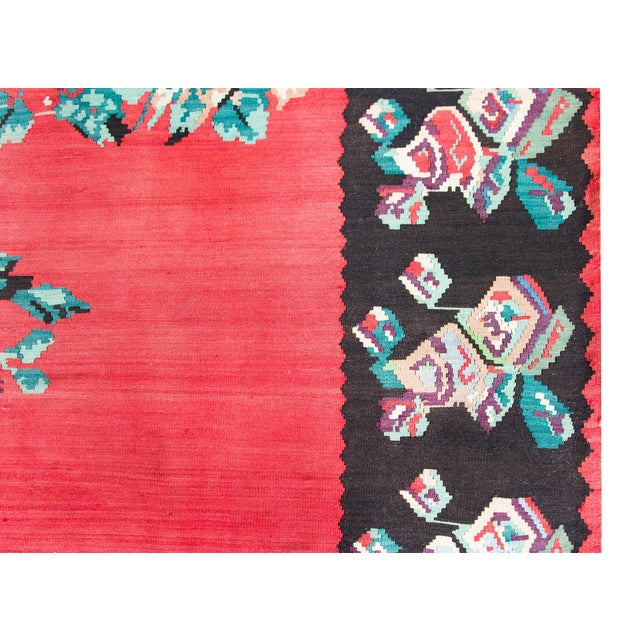 Vintage Turkish Kilim Rug For Sale - Image 11 of 15