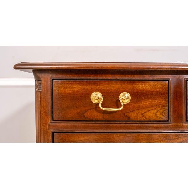 1960s Stickley Chippendale Style Cherry Bedroom Dresser For Sale - Image 12 of 18