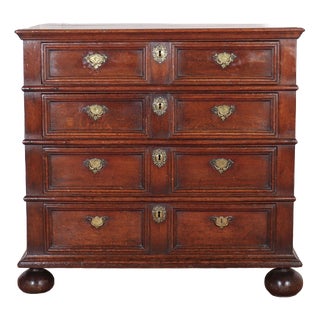 English Oak Chest of Drawers For Sale