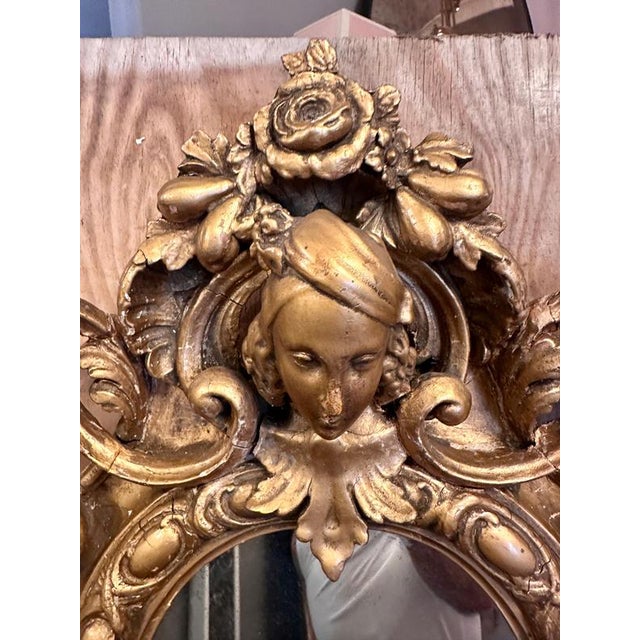 Large French Gilt Girandole Pier Mirror, 1850 For Sale - Image 6 of 13