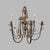 Art Deco Curved Metal Chandelier For Sale - Image 10 of 10