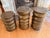 Wood Vintage Maitland-Smith Sculptural Brass Pedestal Tables-Set of Three For Sale - Image 7 of 7
