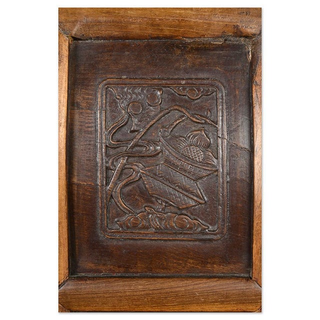 Vintage Carved Wooden Chair For Sale - Image 4 of 7