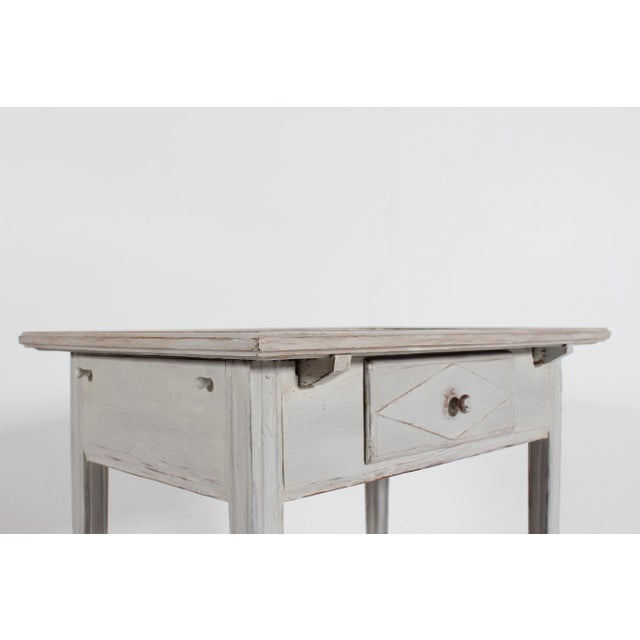 Antique Empire Table with Dutch Tile Top, Denmark, 19th Century For Sale - Image 5 of 16