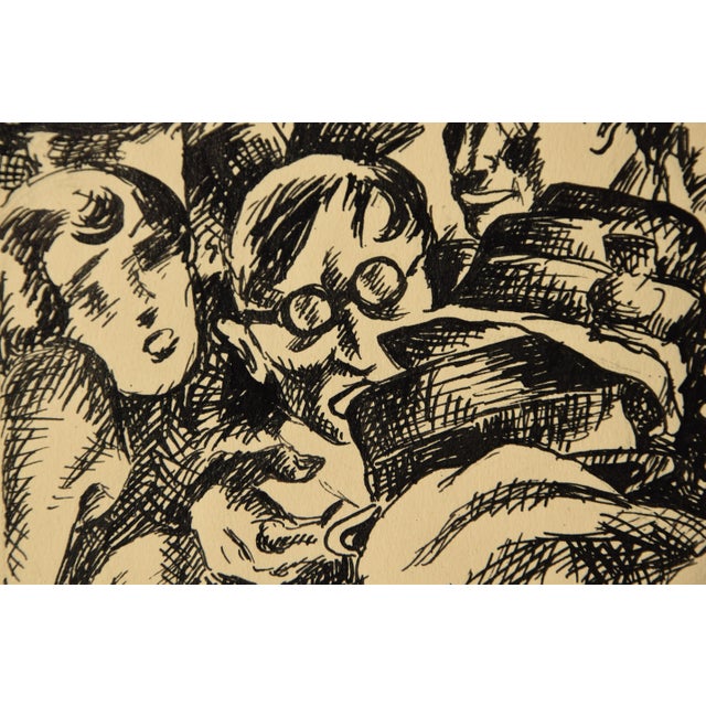 Edaurd Braun, Theatergarderobe, 1930s, Ink and Paper, Framed For Sale - Image 6 of 9