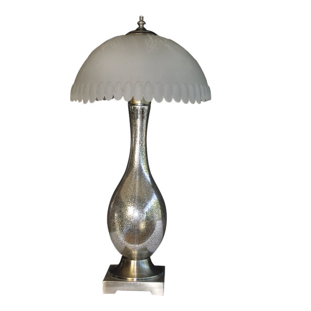 Mid 20th Century Cenedese Glass Style Lamp. For Sale