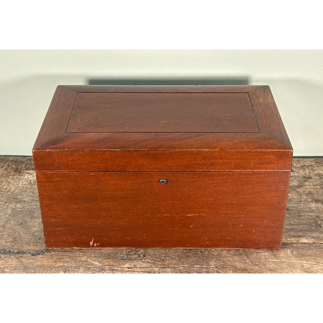 Antique c.1920's Benson & Hedges Wooden Cigar Humidor Box For Sale - Image 4 of 17