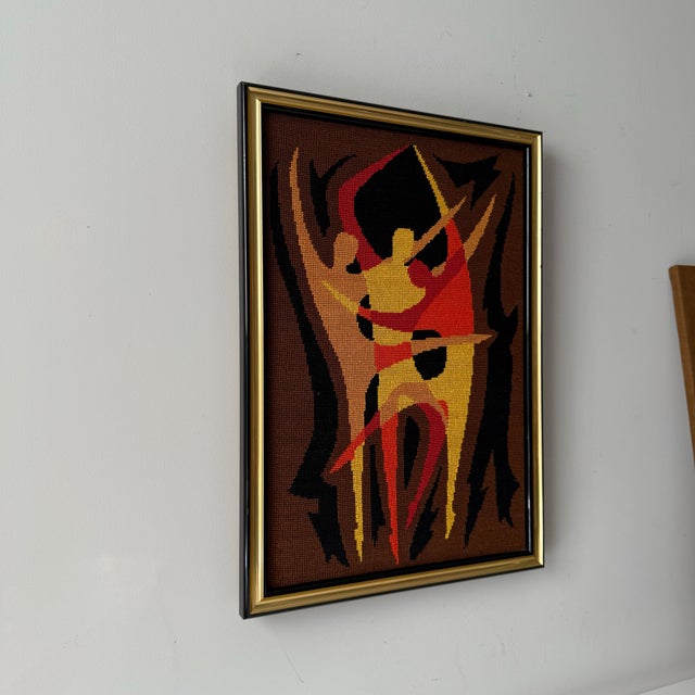 Henri Matisse Mid-Century Modern Dancers Framed Needlepoint For Sale - Image 4 of 7