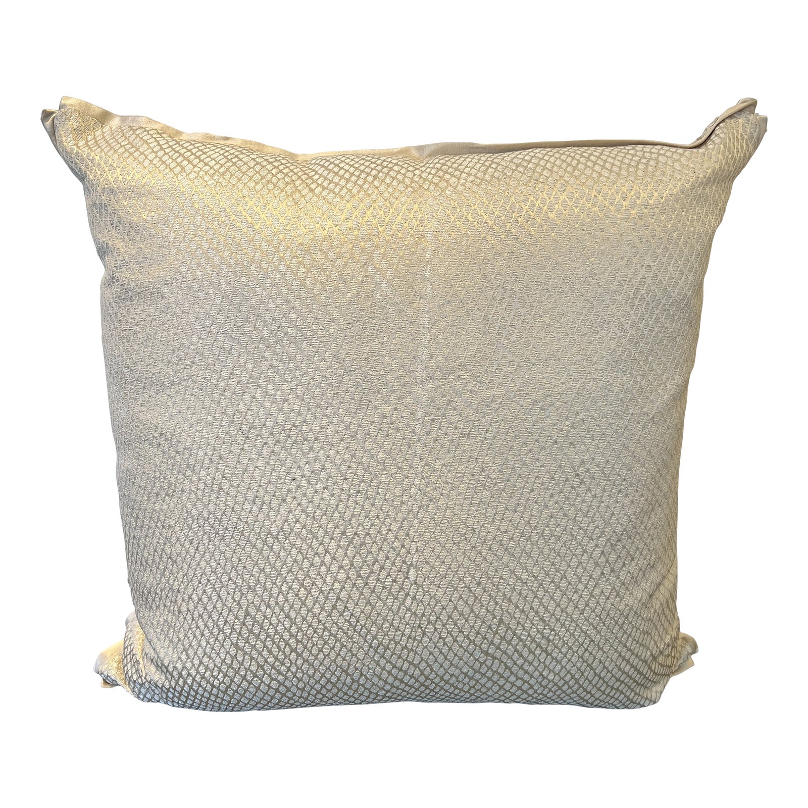 Nancy Corzine Pillow in a Metallic Fabric Chairish