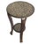 Vintage Marquetry Wood Inlay Round Side Table, Circa 1940 For Sale - Image 4 of 11