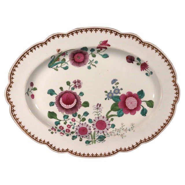 Barr, Flight & Barr Worcester Porcelain Serving Dish in Chinese Famille Rose Style For Sale - Image 10 of 11