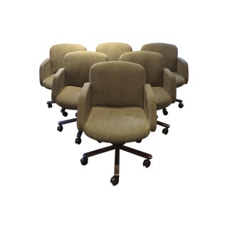 Boling Rolling Desk Chairs - Set of 6 For Sale